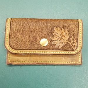 Hand made leather wallet